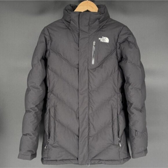 The North Face Womens 600 Goose Down Puffer Jacket S Black Ski Coat Outerwear - Picture 1 of 16